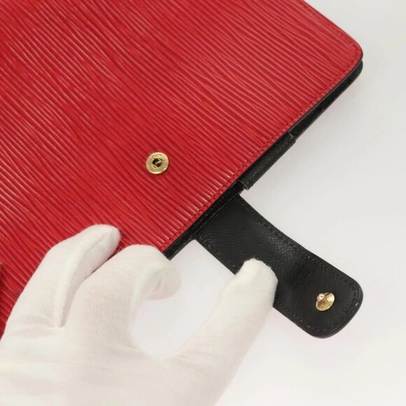 LOUIS VUITTON Epi Agenda MM Day Planner Cover Red R20047 LV Auth ki5772 - Picture 9 of 16